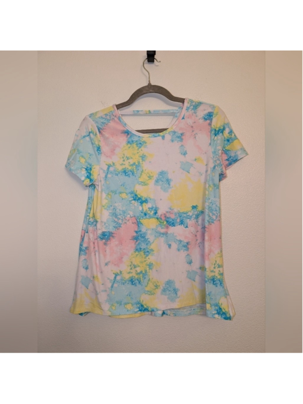 Wonder Nation Pastel Tie-Dye Short Sleeve Tee Size XL